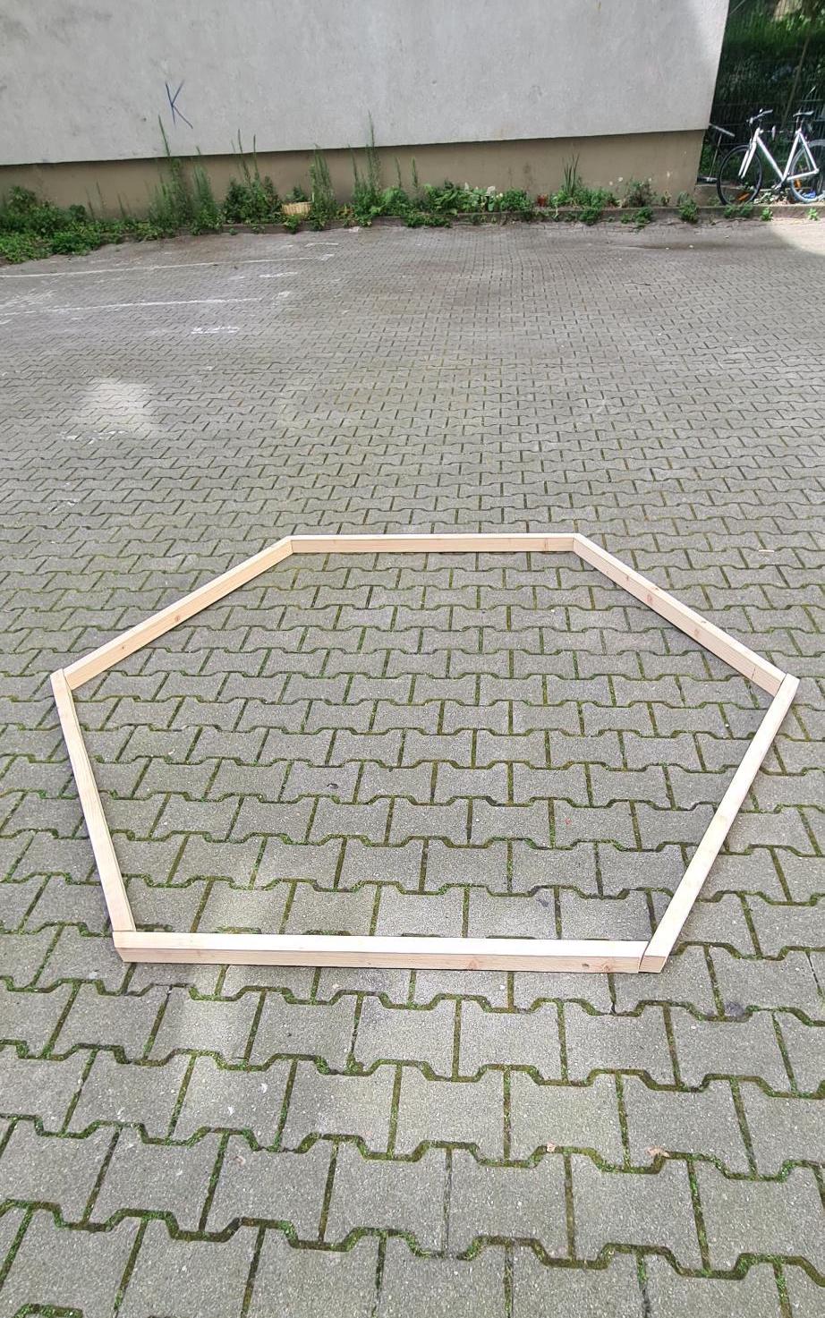 Hexagon frame only
